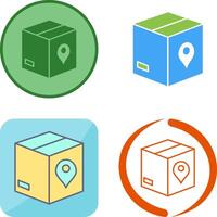 Unique Tracking Services Icon Design vector