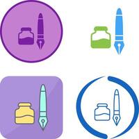 Ink and Pen Icon Design vector