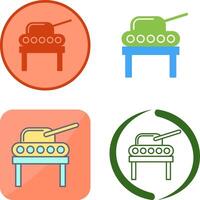 Tank Exhibit Icon Design vector