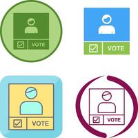 Candidate Banner Icon Design vector