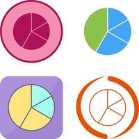 Pie Chart Icon Design vector