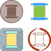 Scroll of Paper Icon Design vector