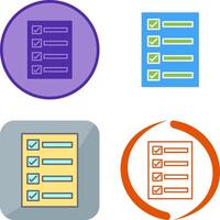 Filling Ballot Paper Icon Design vector