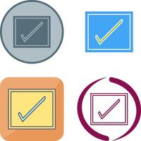 Checkbox Icon Design vector