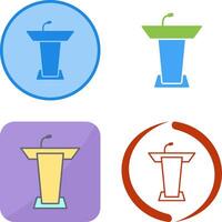 Podium Icon Design vector