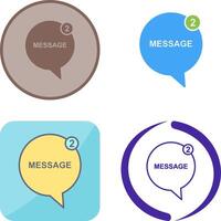 Message Bubbles Icon Design vector