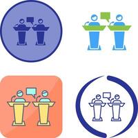 Debate Icon Design vector