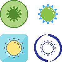 diseño de icono de sol vector