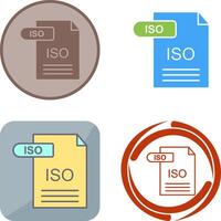 ISO Icon Design vector