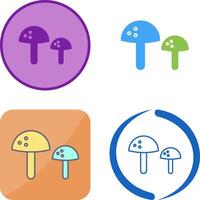 Mushrooms Icon Design vector