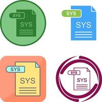 SYS Icon Design vector