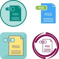 RSS Icon Design vector