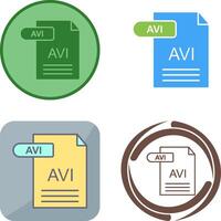 AVI Icon Design vector