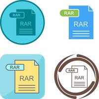 RAR Icon Design vector