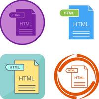 HTML Icon Design vector