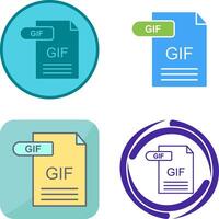 GIF Icon Design vector