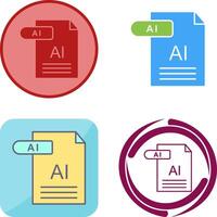 AI Icon Design vector