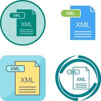 xml icono diseño vector