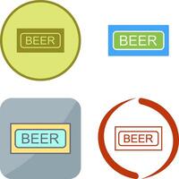 Beer Sign Icon Design vector