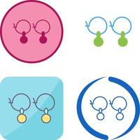 Earrings Icon Design vector