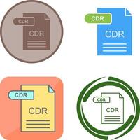 CDR Icon Design vector