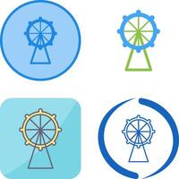 Ferris Wheel Icon Design vector