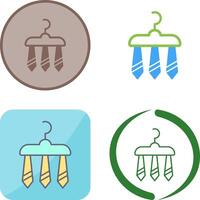 Three Ties Icon Design vector