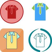 Shirt and Tie Icon Design vector