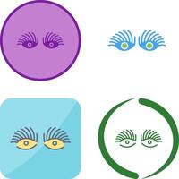 Longlashes Icon Design vector