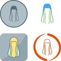 pelo icono diseño vector