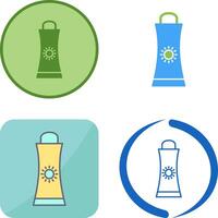 Sunblock Cream Icon Design vector