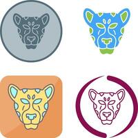 leopard Icon Design vector