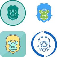 Gorilla Icon Design vector