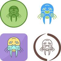 Walrus Icon Design vector