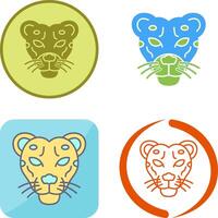 leopardo icono diseño vector