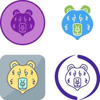 Polar Bear Icon Design vector