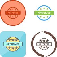 Approved Icon Design vector