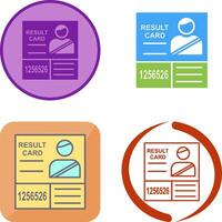 Candidate Results Icon Design vector