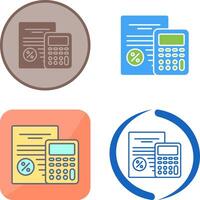 Tax Icon Design vector