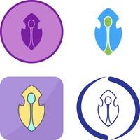 Unique Game Character Icon Design vector
