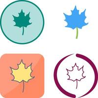 Autumn Leaf Icon Design vector