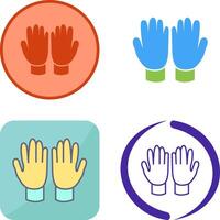 Gardening Gloves Icon Design vector