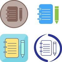 Unique Notepad Icon Design vector