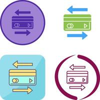 Transaction Icon Design vector