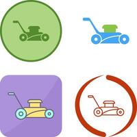 Lawn Mower Icon Design vector