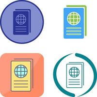 Global Report Icon Design vector