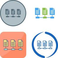 Network Files Icon Design vector