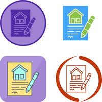 Contract Icon Design vector