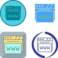 Web Browser Icon Design vector