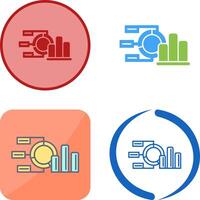 Pie Chart Icon Design vector